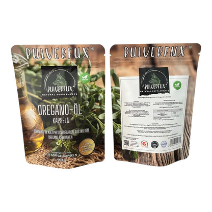 Pulverfux Oreganoöl Kapseln 125 Stück mit Nativem Olivenöl Extra