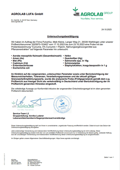 Pulverfux Curcuma Kapseln + Piperin 365 HPMC Kapseln 720mg - Pulverfux.de