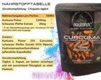 Pulverfux Curcuma Kapseln + Piperin 365 HPMC Kapseln 720mg - Pulverfux.de