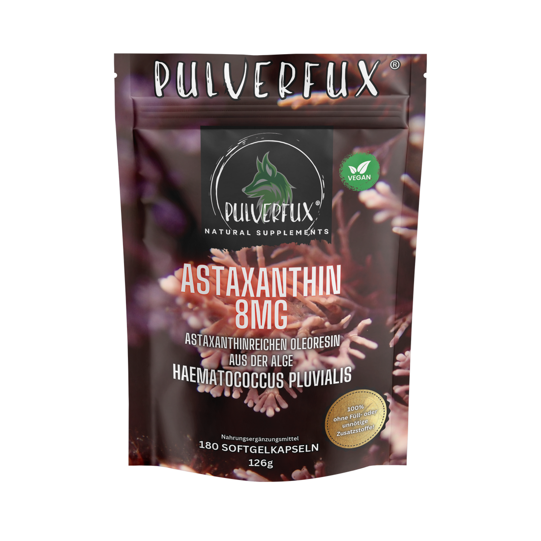 Astaxanthin Softgel Kapseln 8mg vegan  180 Stück