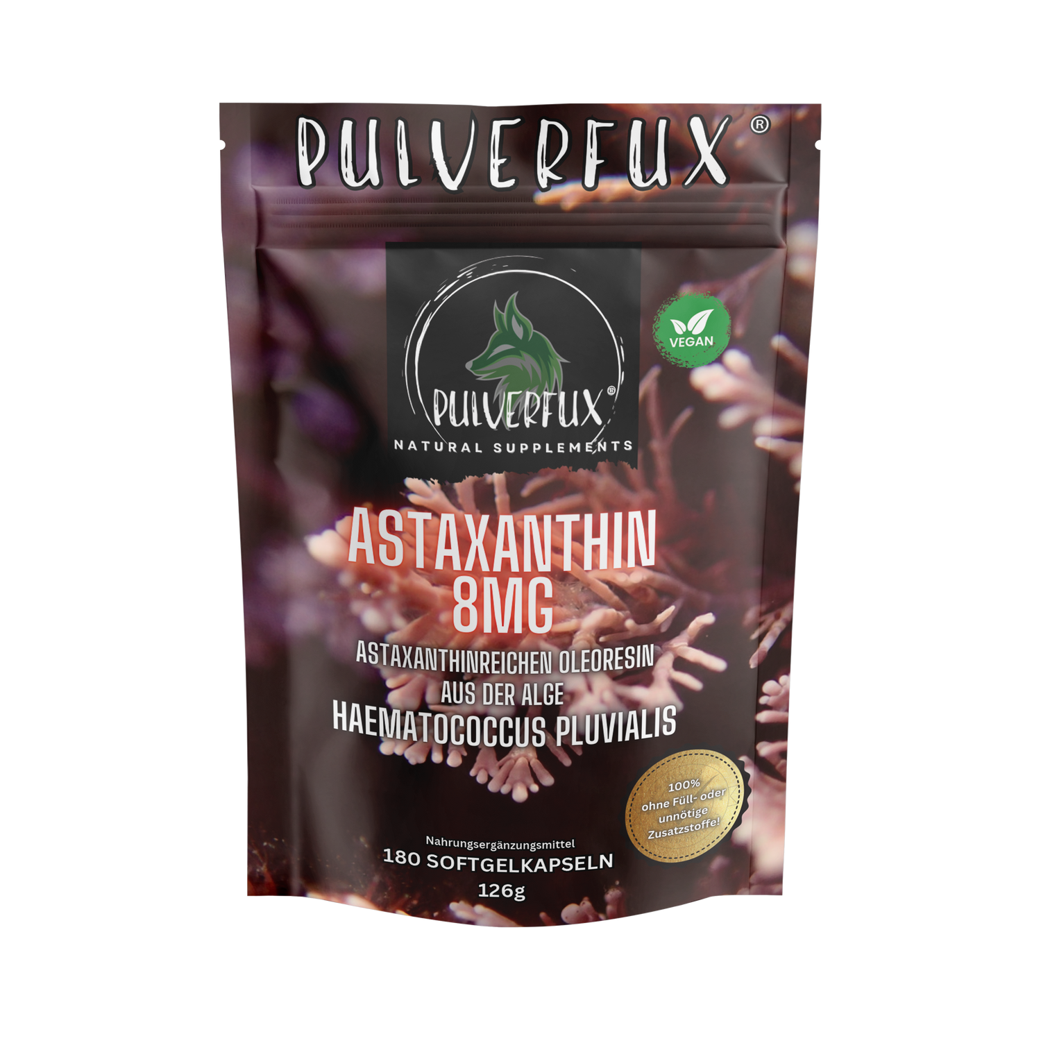 Astaxanthin Softgel Kapseln 8mg vegan  180 Stück