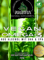 Veganes Omega 3 - 220 Kapseln - Pulverfux.de